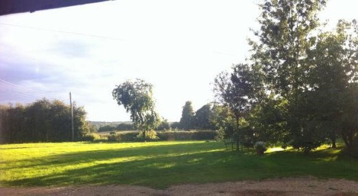 Photo from Mary Branson's studio window